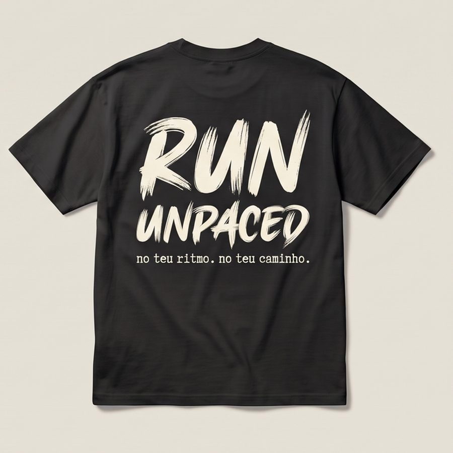 Costas da camiseta Run Unpaced
